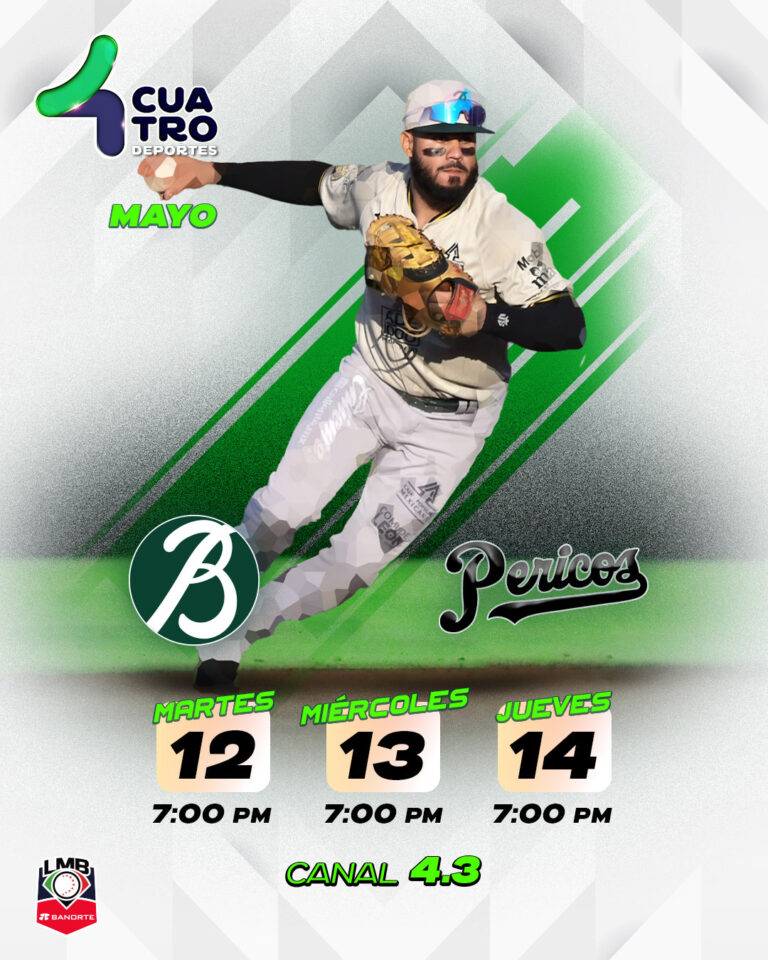 BRAVOS VS. PERICOS | Martes 12, miércoles 13 y jueves 14 de mayo, canal 4.3