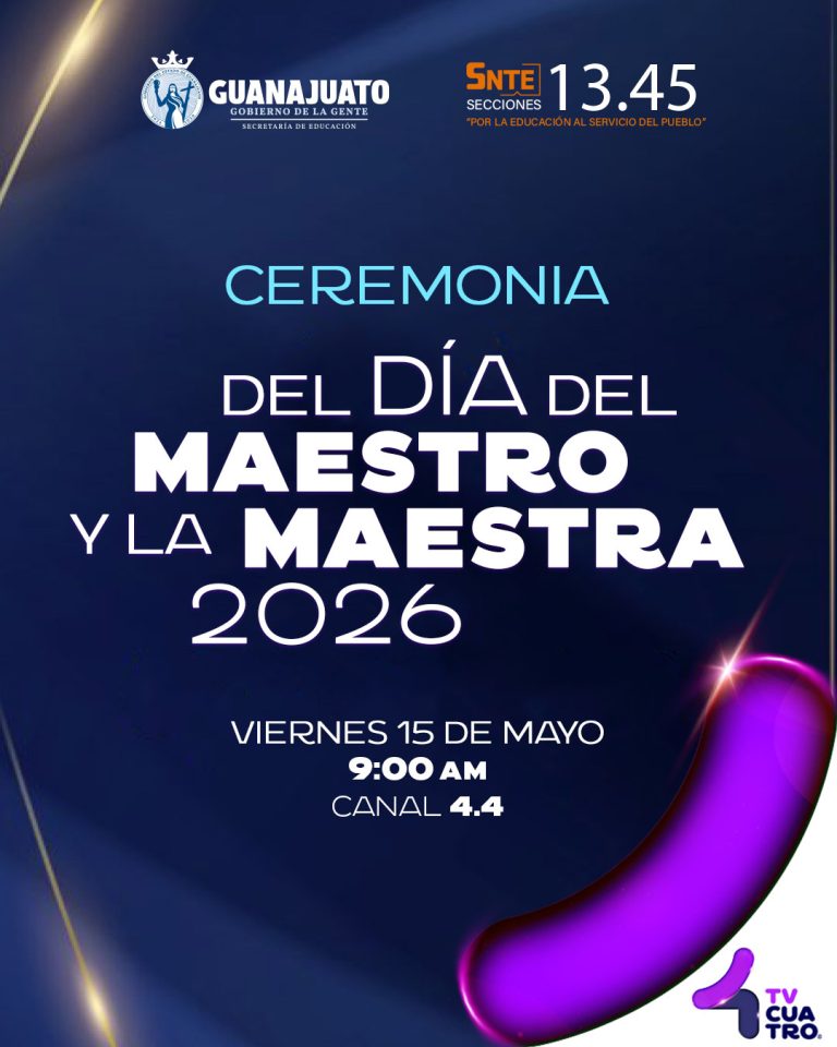 CEREMONIA DÍA DEL MAESTRO Y LA MAESTRA 2026 | Viernes 15 de mayo, canal 4.4