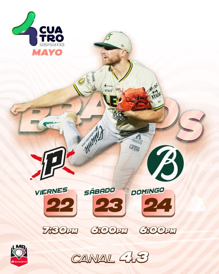 PIRATAS DE CAMPECHE VS. BRAVOS DE LEÓN | Viernes 22, sábado 23 y domingo 24 de mayo, canal 4.3