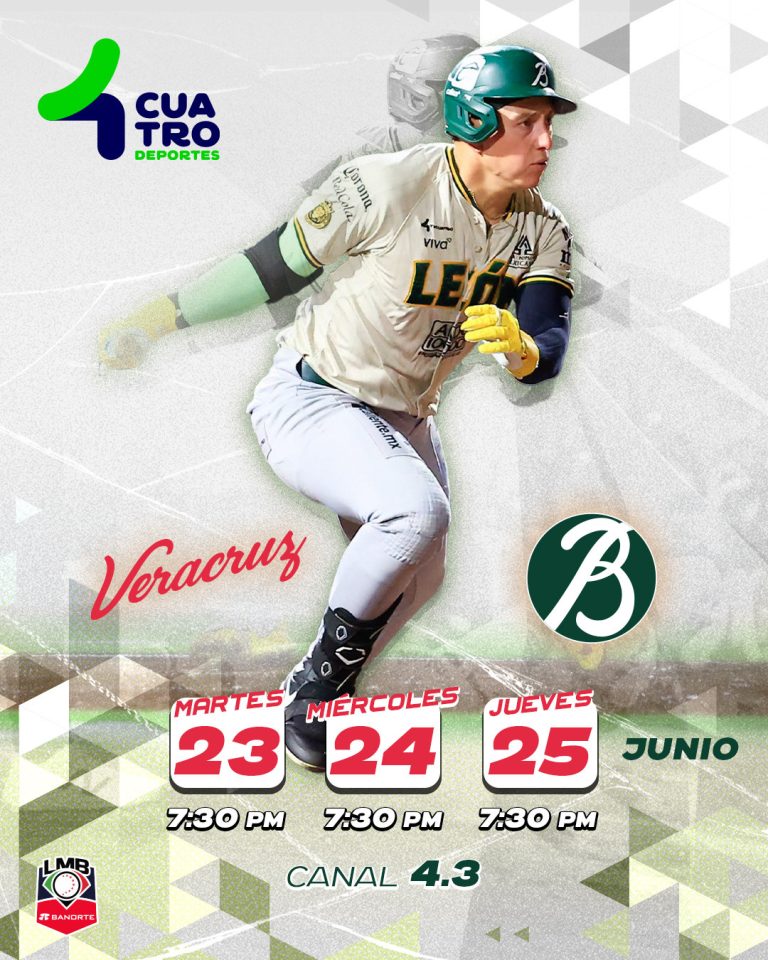 EL ÁGUILA DE VERACRUZ VS. BRAVOS DE LEÓN | Martes 23, miércoles 24 y jueves 25, canal 4.3