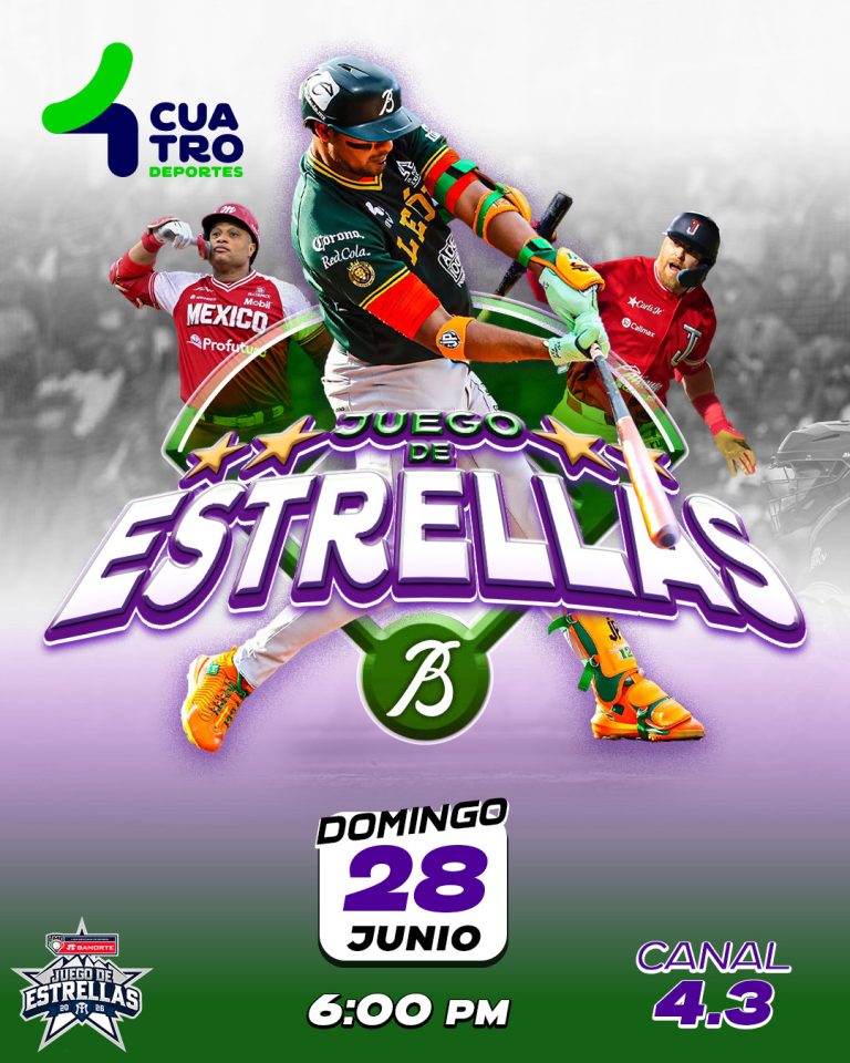JUEGO DE ESTRELLAS DE LA LMB | Domingo 28 de junio, canal 4.3