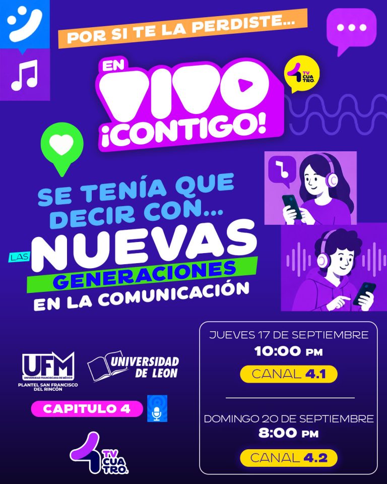 SE TENÍA QUE DECIR CON: UNIVERSIDAD FRANCISCANA | Jueves 17 de septiembre, canal 4.1; Domingo 20 de septiembre, canal 4.2