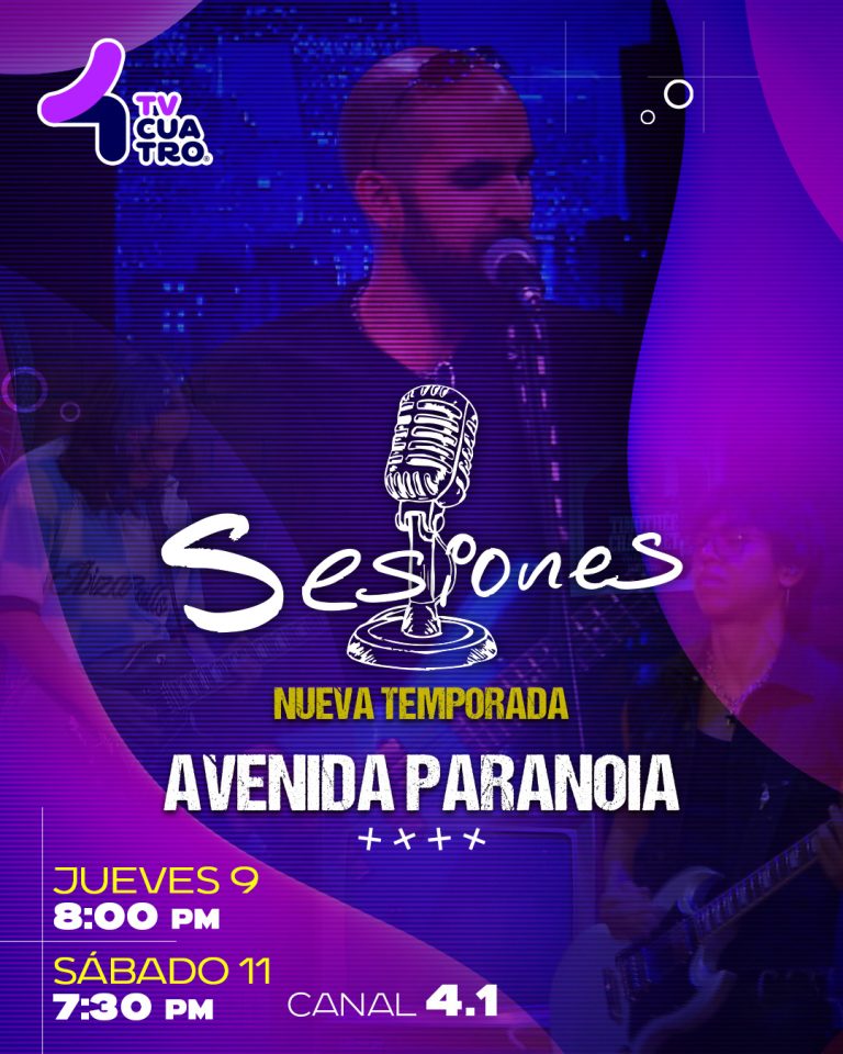 SESIONES, NUEVA TEMPORADA: AVENIDA PARANOIA | Jueves 9 y sábado 11 de julio, canal 4.1