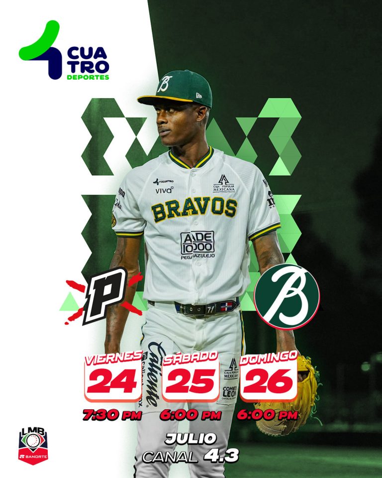 PIRATAS DE CAMPECHE VS. BRAVOS DE LEÓN | Viernes 24, sábado 25 y domingo 26 de julio, canal 4.3