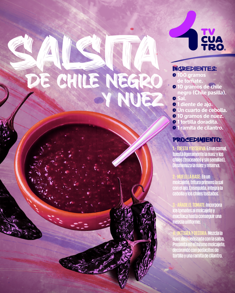 SALSITA DE CHILE NEGRO Y NUEZ