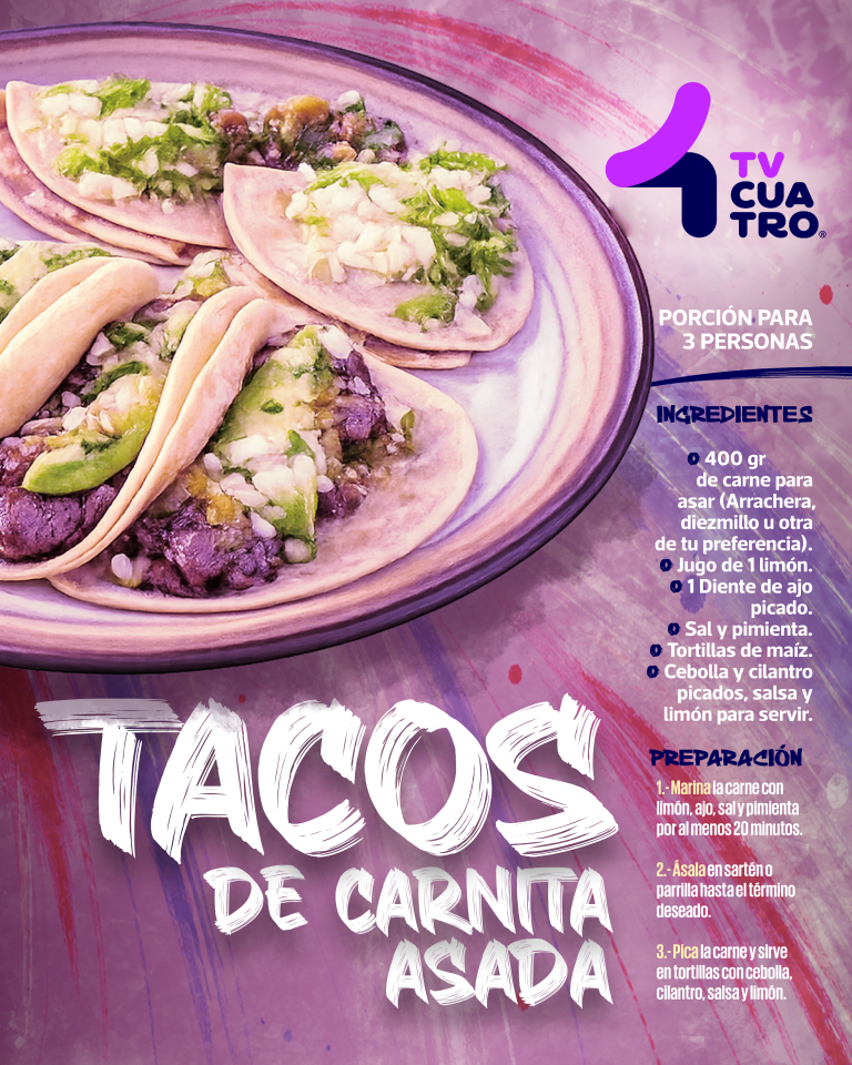 TACOS DE CARNITA ASADA