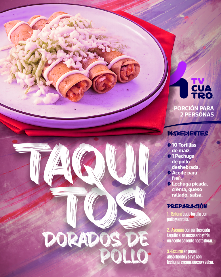TAQUITOS DORADOS DE POLLO