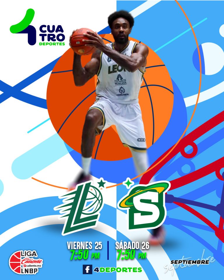ABEJAS DE LEÓN VS. CB SANTOS SAN LUIS | Viernes 25 y sábado 26 de septiembre, Facebook 4 Deportes