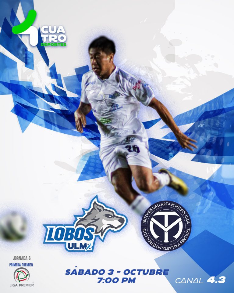 Lobos ULM Futbol Soccer vs. Tritones Vallarta | Sábado 3 de octubre, canal 4.3
