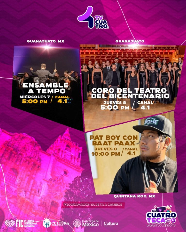 54 FESTIVAL INTERNACIONAL CERVANTINO | Miércoles 7 y jueves 8 de octubre, canal 4.1