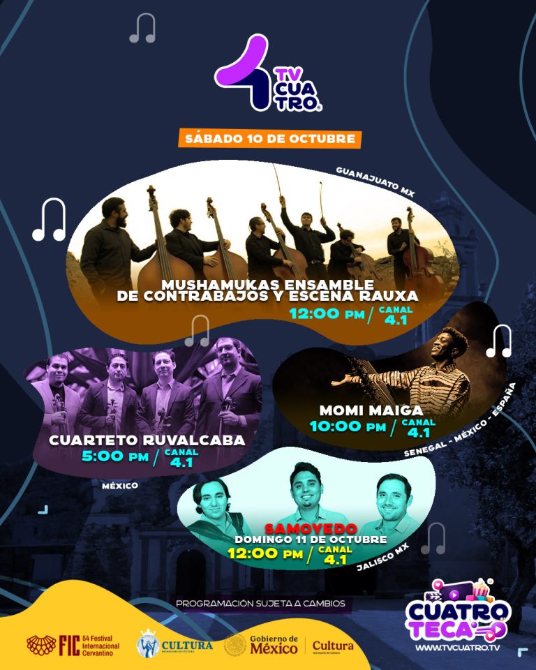 54 FESTIVAL INTERNACIONAL CERVANTINO | Sábado 10 y domingo 11 de octubre, canal 4.1