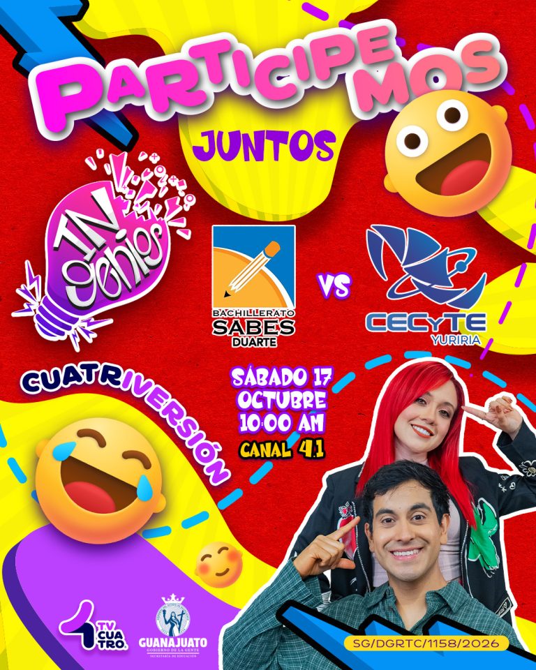 INGENIOS: BACHILLERATO SABES DUARTE VS. CECYTE YURIRIA | Sábado 17 de octubre, canal 4.1